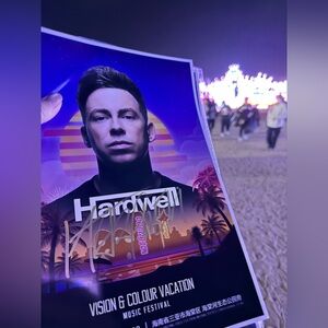 Hardwell DJ Signed Vision & Colour Vacation Poster